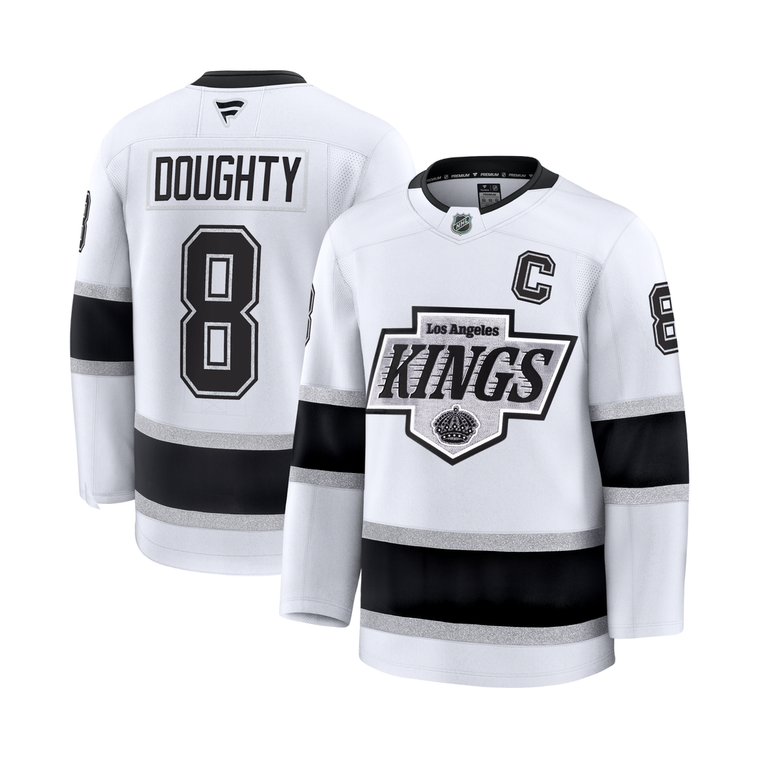Kings Drew Doughty Premium White Away Jersey