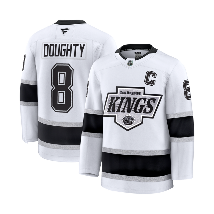 Kings Drew Doughty Premium White Away Jersey