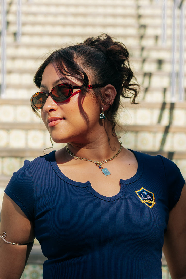 LA Galaxy Women's Hype & Vice Cali Navy Tee
