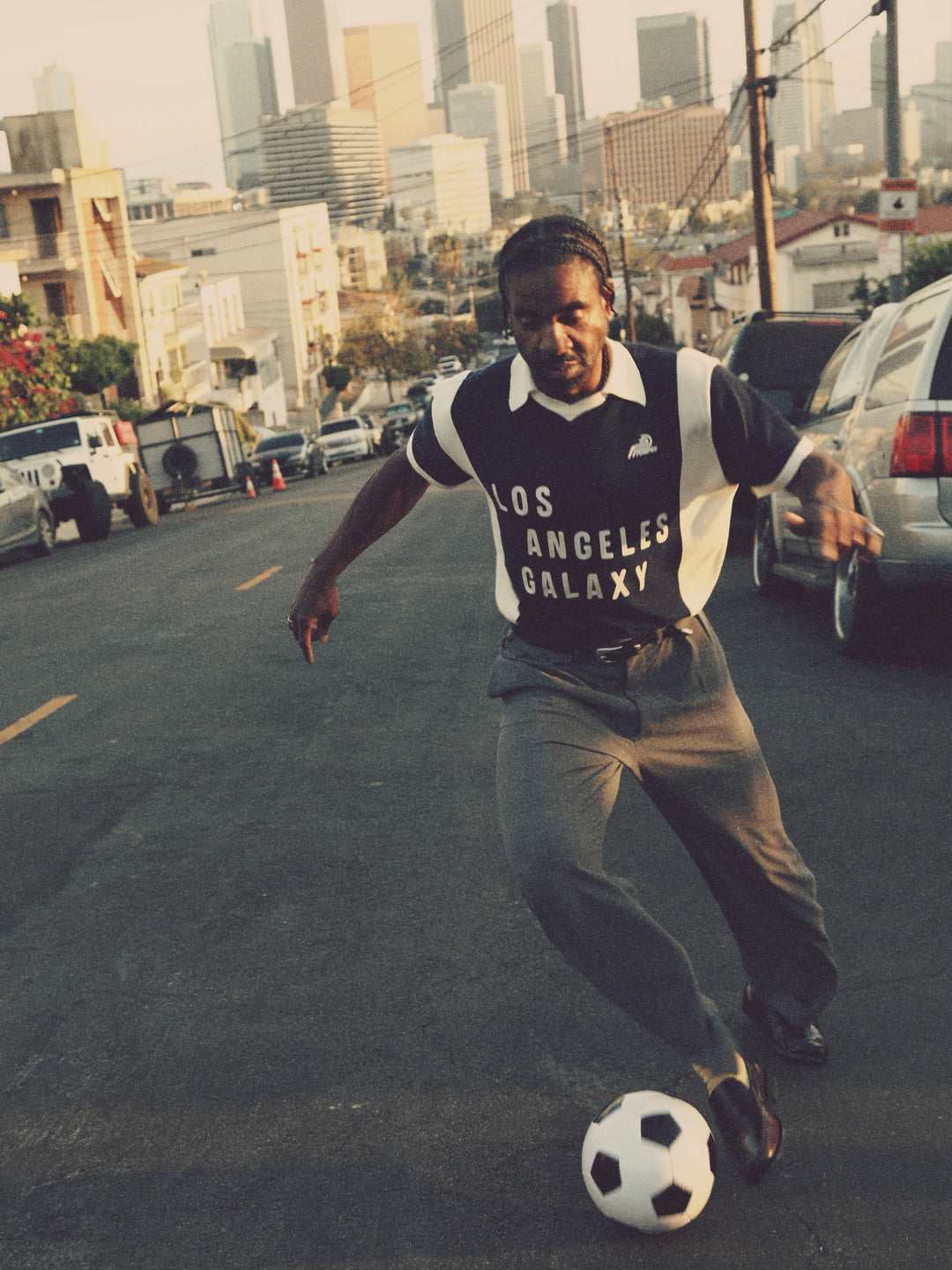 LA Galaxy Men's Pompeii Soccer Knit