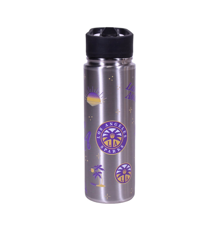 LA Sparks Silver 24oz Junior Water Bottle