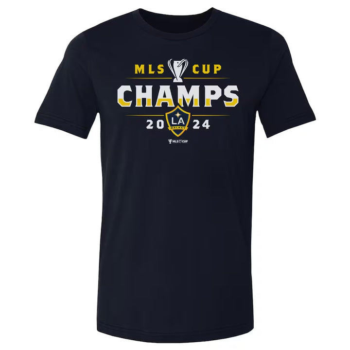 LA GALAXY 2024 500 LEVEL MLS CUP CHAMPIONS ROSTER NAVY T-SHIRT