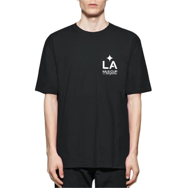 LA GALAXY 2024 6X CHAMPS BLACK T-SHIRT