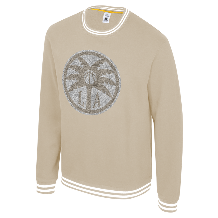 LA Sparks Stadium Essentials Tan Club Level Crewneck