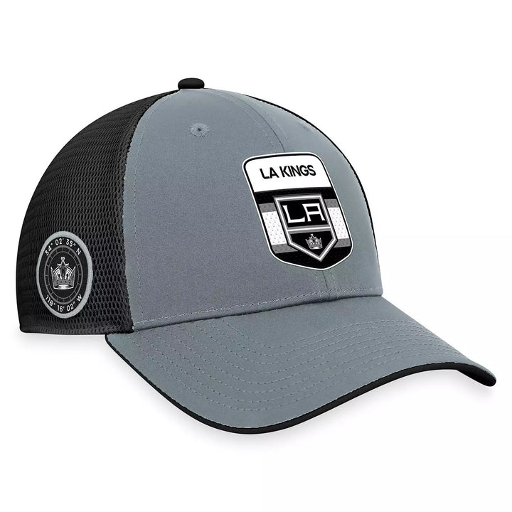 LA Kings Fanatics Authentic Pro Home Ice Structured Trucker Black/ Grey Hat