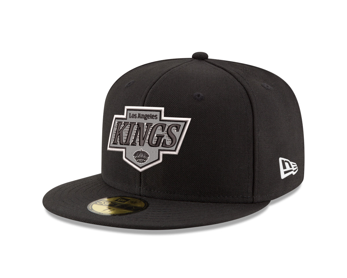 LA Kings New Era Black Primary 5950 Fitted Hat
