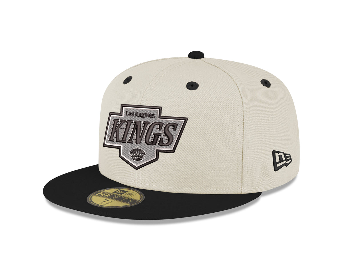 LA Kings New Era Two Tone Chrome Primary Logo 5950 Fitted Hat