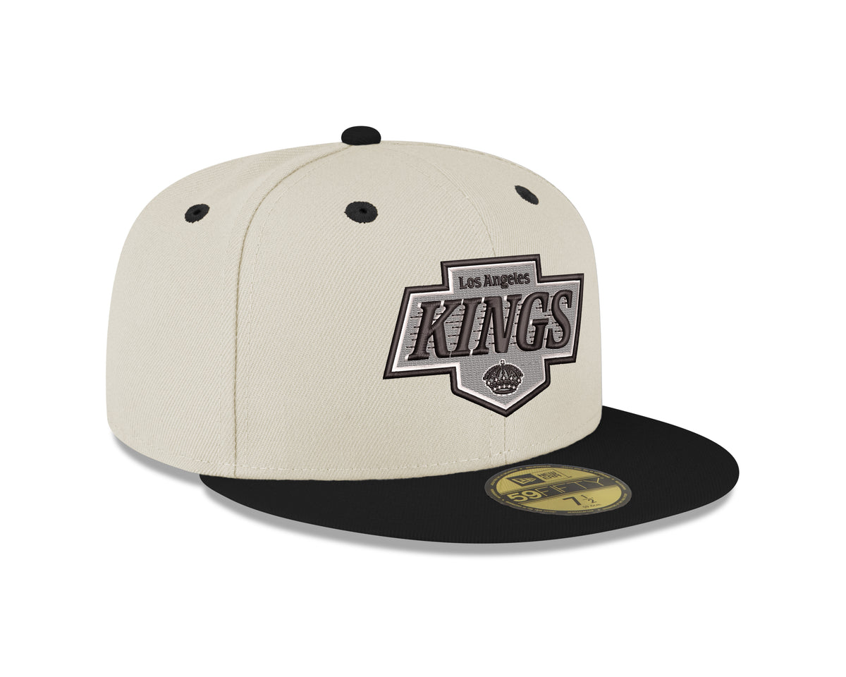 LA Kings New Era Two Tone Chrome Primary Logo 5950 Fitted Hat