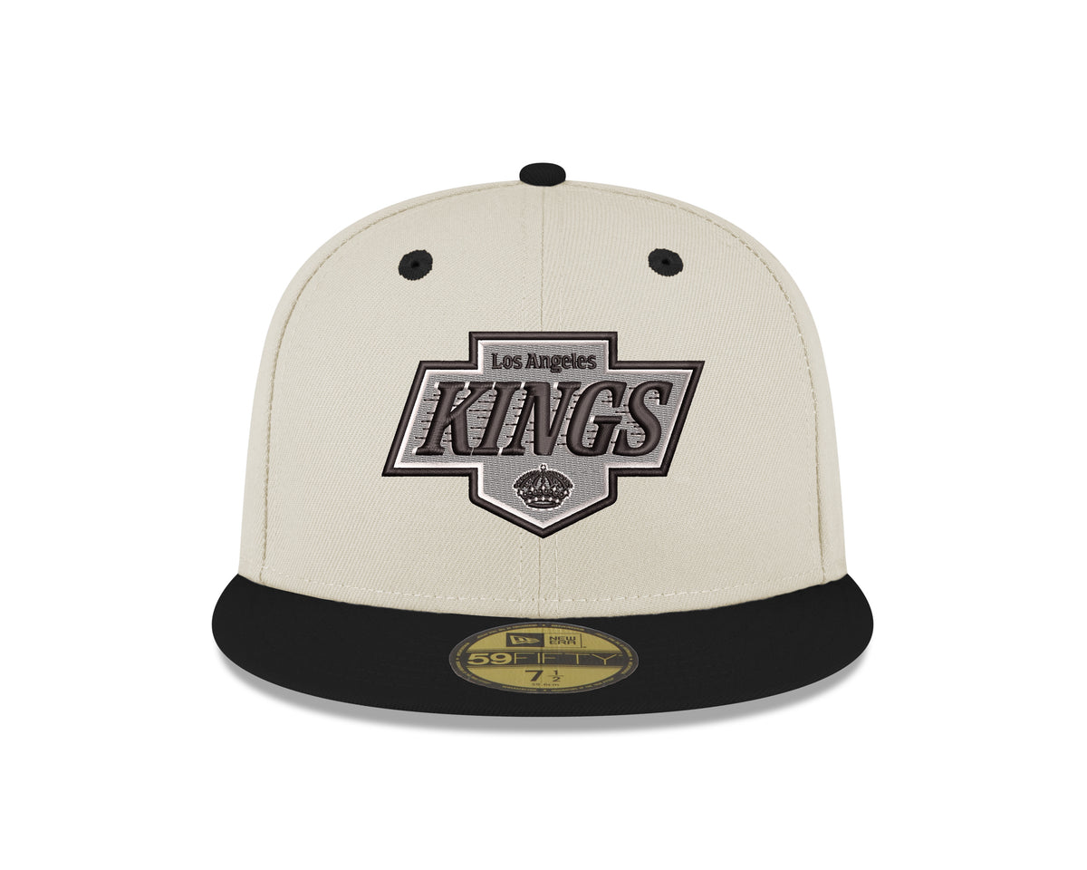 LA Kings New Era Two Tone Chrome Primary Logo 5950 Fitted Hat