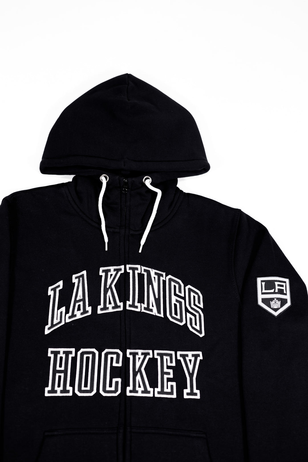 KINGS HOCKEY SLEEVE BADGE FZ HOODIE