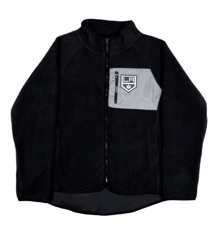 KINGS CHEST POCKET BADGE PILE FZ JACKET