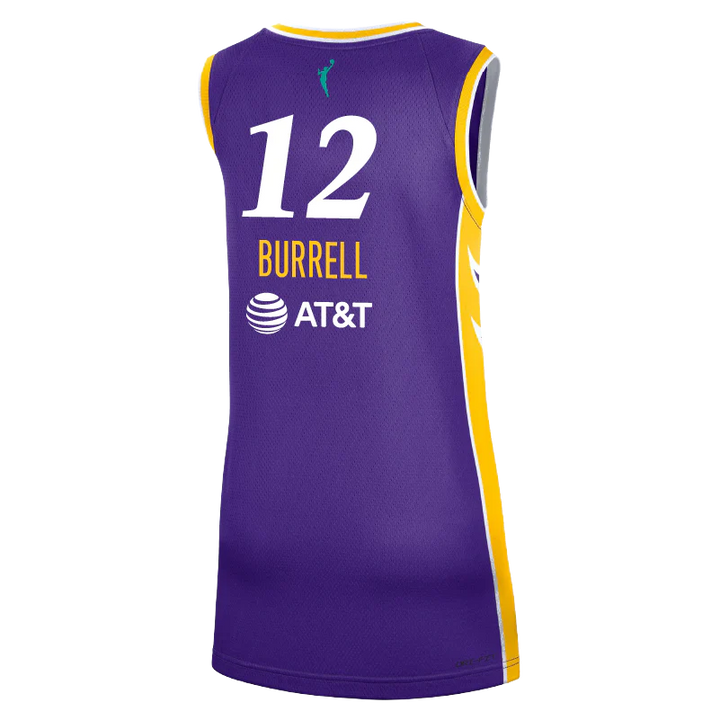 LA SPARKS RAE BURRELL NIKE PURPLE EXPLORER JERSEY