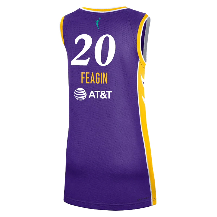 LA SPARKS SANIA FEAGIN NIKE PURPLE EXPLORER JERSEY