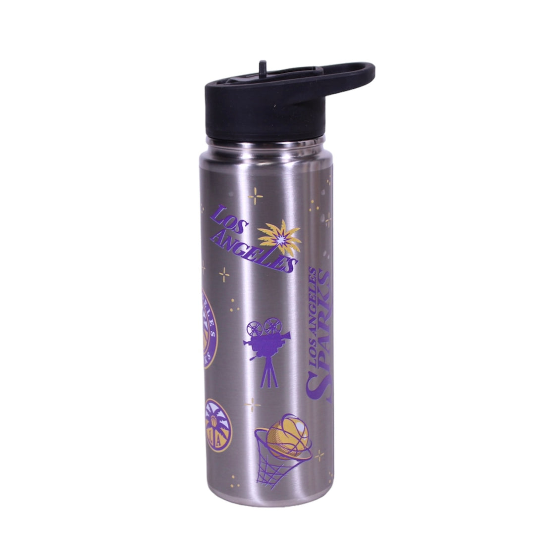 LA Sparks Silver 24oz Junior Water Bottle