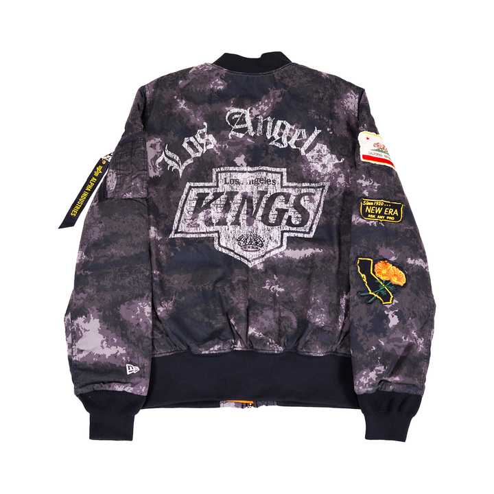 LA KINGS X NE ALPHA BOMBER JACKET