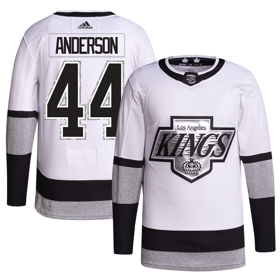 LA Kings Mikey Anderson Authentic adizero Primegreen Alternate Jersey