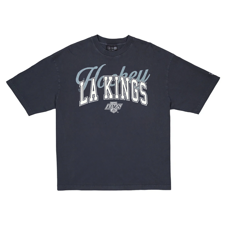 LA Kings New Era Sport Night Black Acid Wash T-Shirt