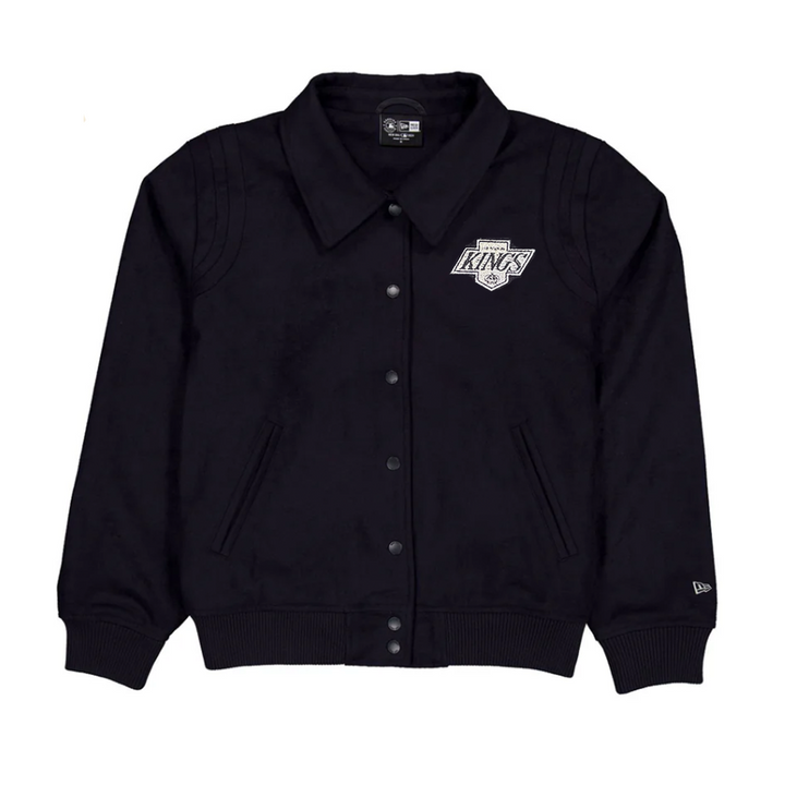 LA Kings Womens New Era Snap Front Black Jacket