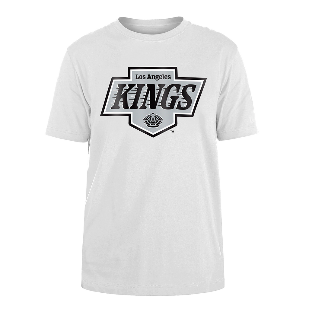 LA Kings New Era Primary Logo White Short Sleeve T Shirt TEAM LA Store