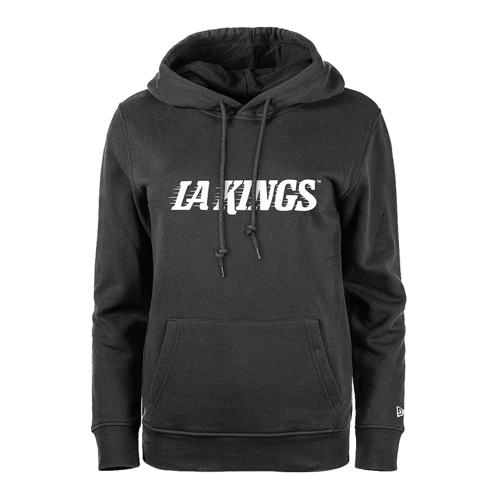 LA Kings New Era Black Wordmark Logo Hoodie