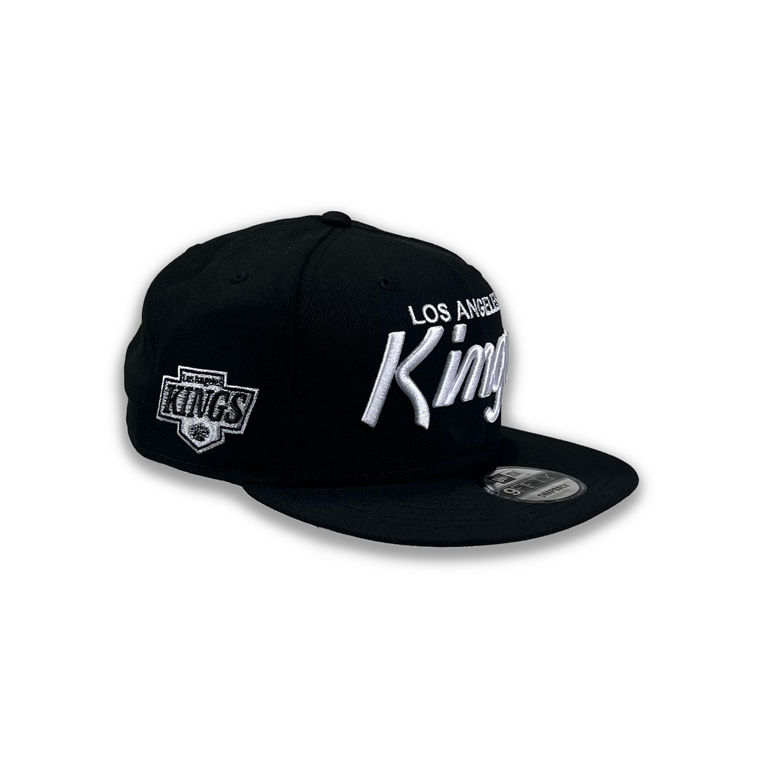 LA Kings 950 Script w/ Side Hit Black Snapback Hat