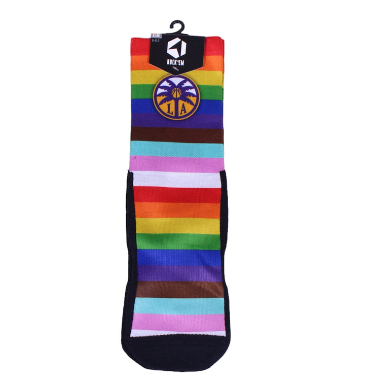 LA Sparks Rock Em Pride Socks