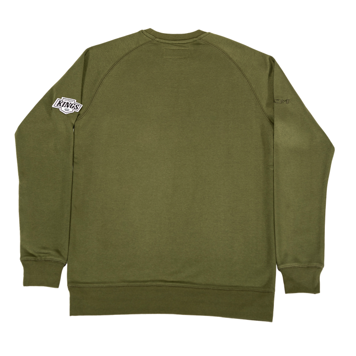 LA Kings CCM Green Pullover Fleece Crewneck