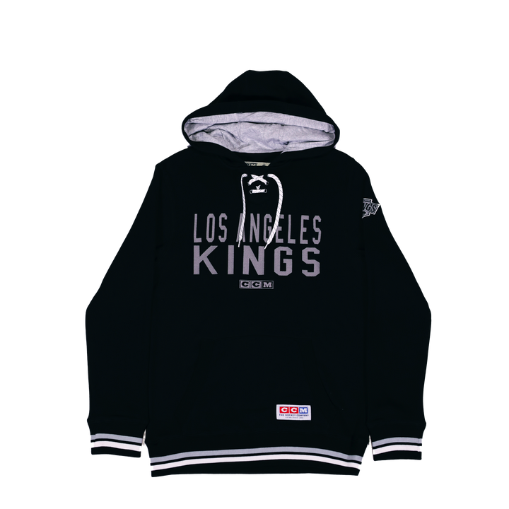LA Kings Hockey Lace Fleece Pullover Hoodie