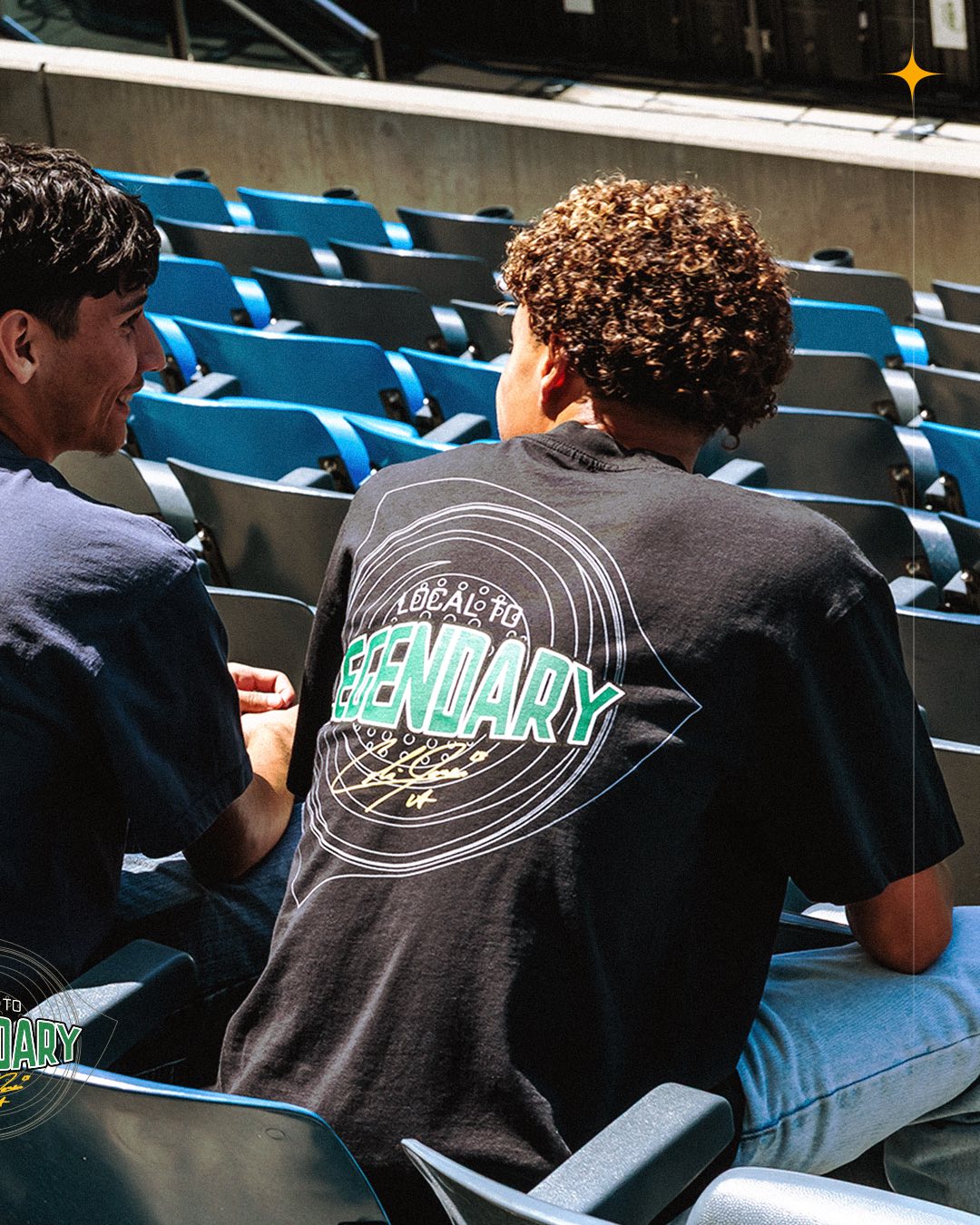 LA Galaxy Men's Cobi Legendary Short Sleeve Black Tee