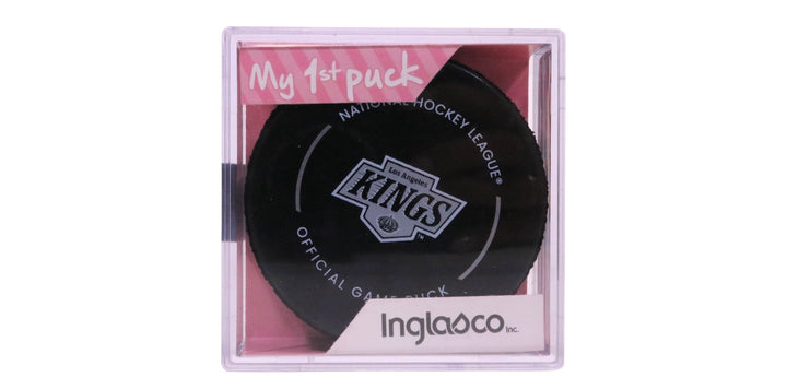LA Kings Primary Logo New Fan Pink in Cube Puck