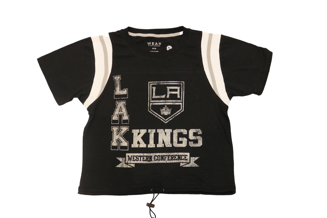 Concepts Sport Women's Los Angeles Kings Oatmeal Terry Crew Neck Sweatshirt, Small, Tan