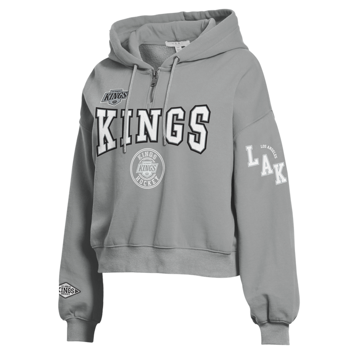 LA Kings wEAr by Erin Andrews Pullover Patch Hoodie