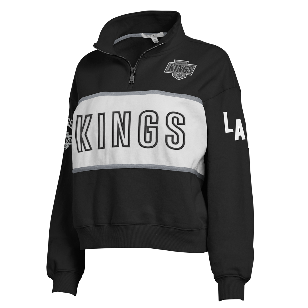 LA KINGS WEAR BY ERIN ANDREWS QUARTER ZIP PULLOVER