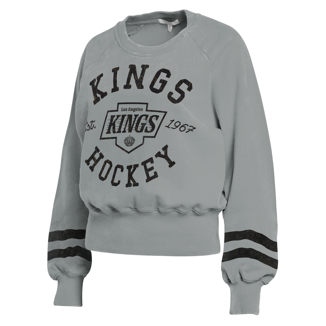 LA KINGS WEAR BY ERIN ANDREWS VINTAGE WASHED CREWNECK