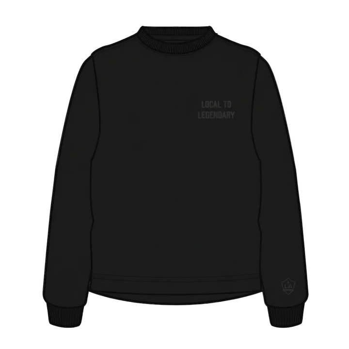 LA Galaxy Men's Cobi Track Record Black Crewneck