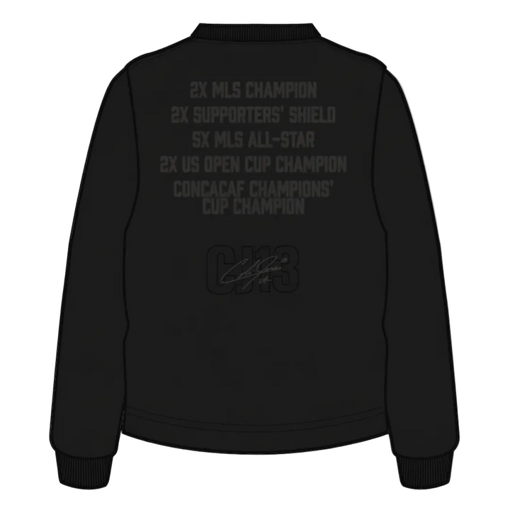 LA Galaxy Men's Cobi Track Record Black Crewneck