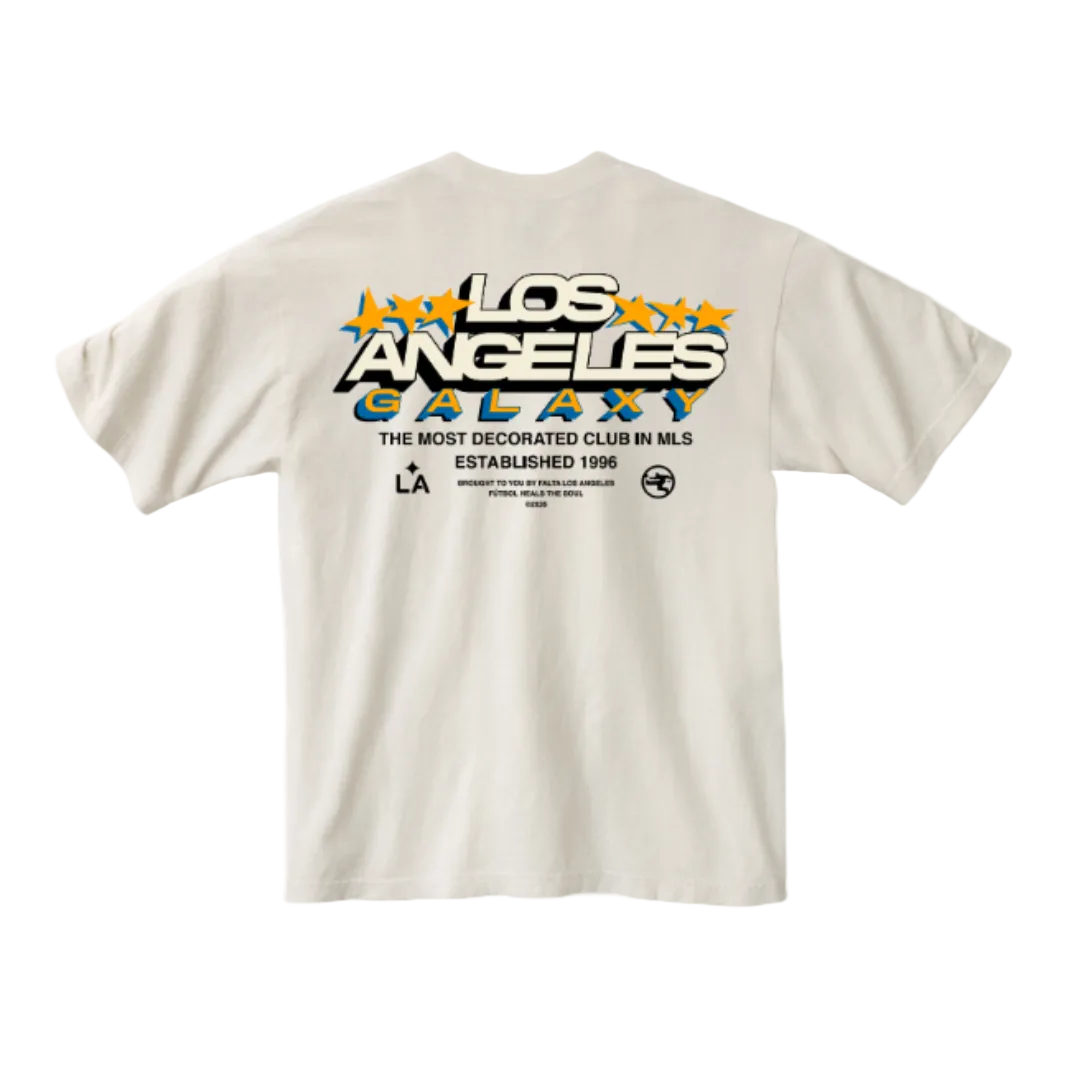 LA Galaxy Men's LA Standard x FALTA Short Sleeve Tee - Cream