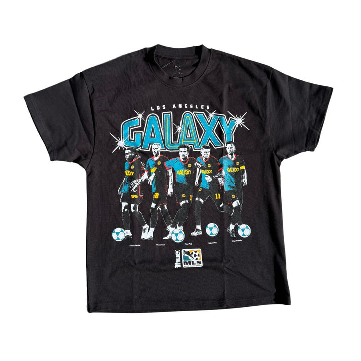 LA GALAXY 2024 FHUE ROSTER BLACK T-SHIRT