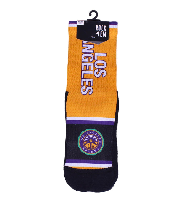 LA Sparks Rock Em Rebel Edition 2024 Socks