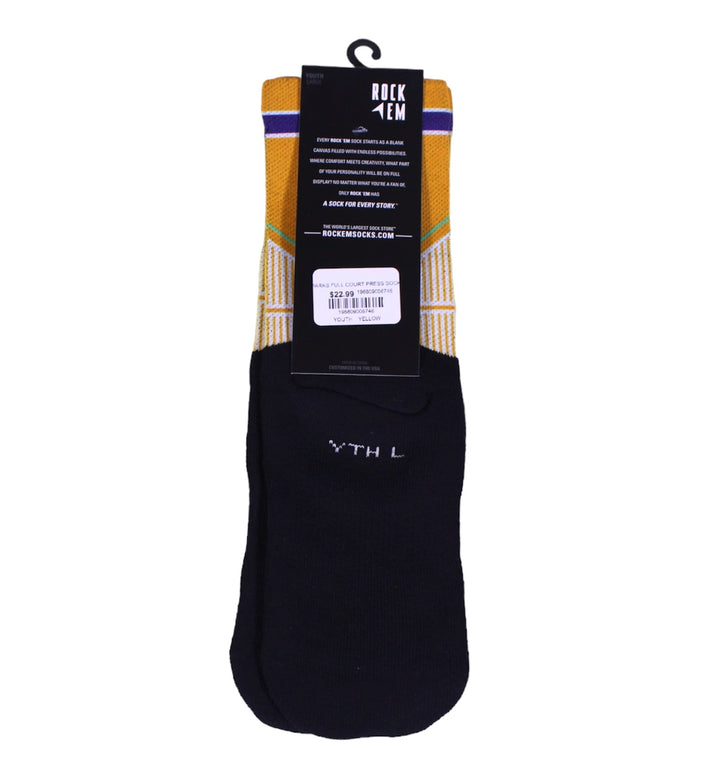 LA Sparks Rock Em Full Court Press Socks