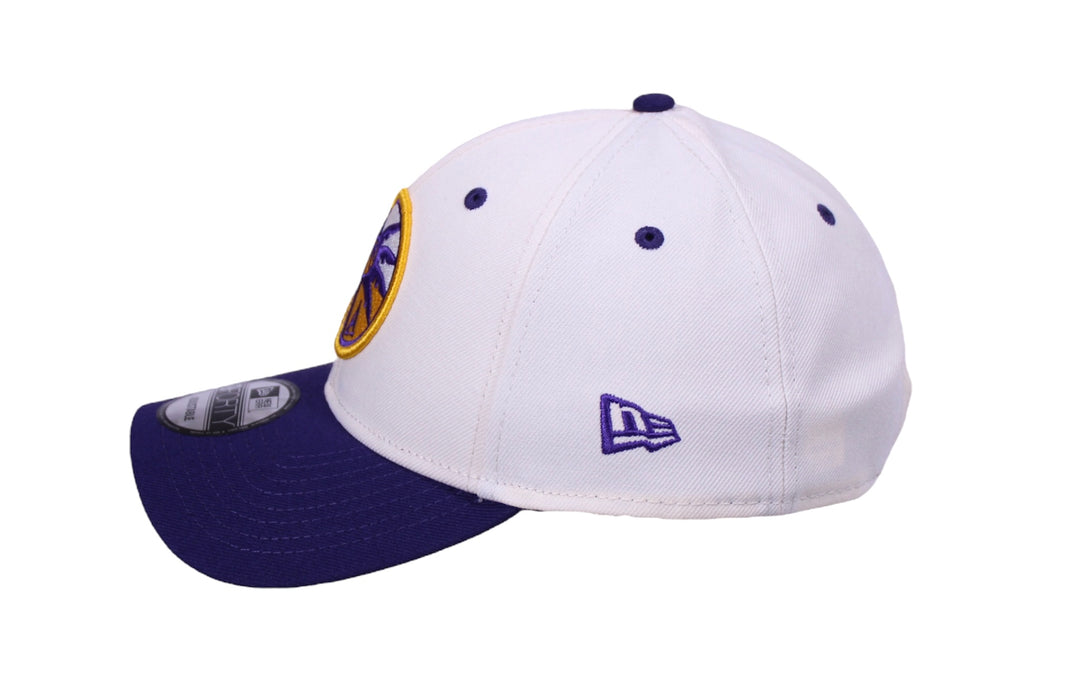 LA Sparks New Era Off-White/Purple 940 Snapback Hat