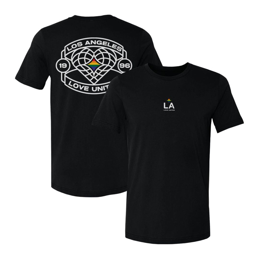 LA Galaxy 23 MLS Love Unites Black T-Shirt