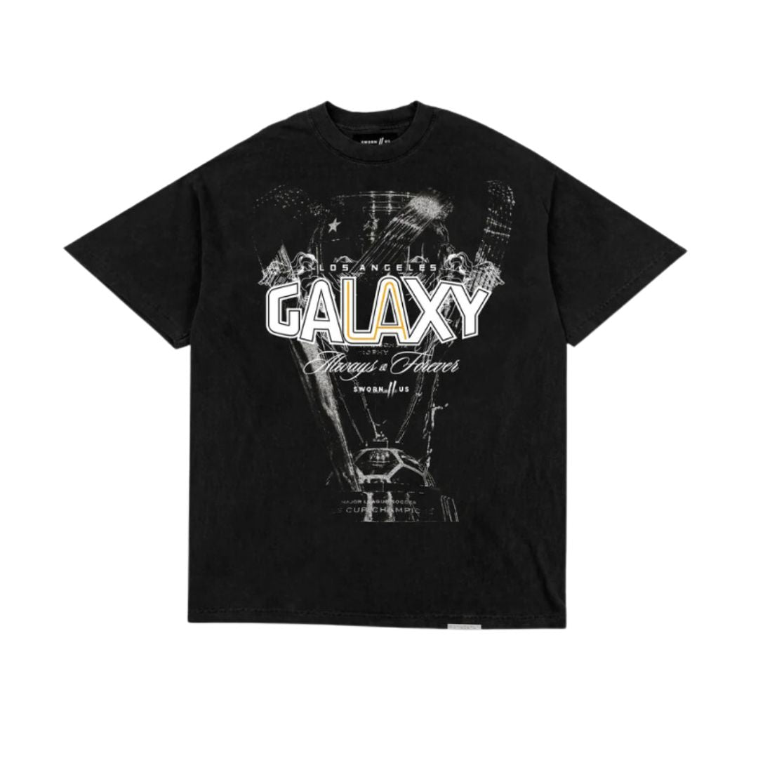 LA Galaxy 2024 Sworn To Us Black Trophy T-Shirt