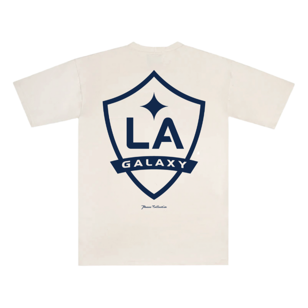 LA GALAXY Men's Peace Collective Essentials Heavyweight Tee - Cream
