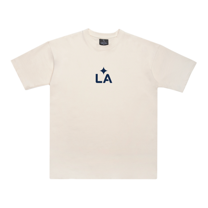 LA GALAXY Men's Peace Collective Essentials Heavyweight Tee - Cream