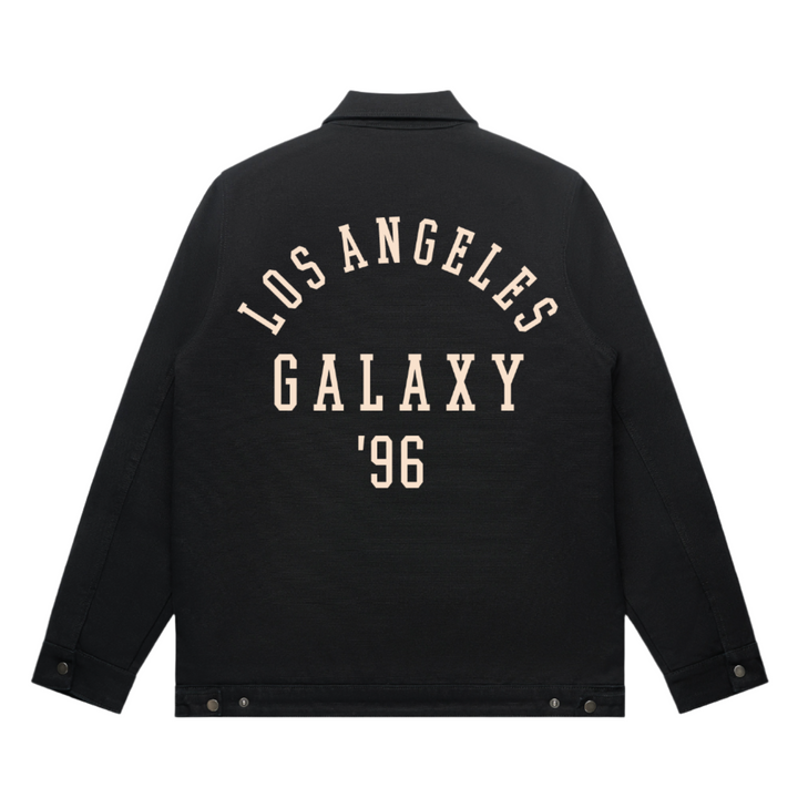 LA GALAXY Men's Peace Collective Retro Football Clubwork Jacket - Black