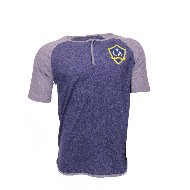 LA Galaxy 19 Short Sleeve Keeping Count Henley