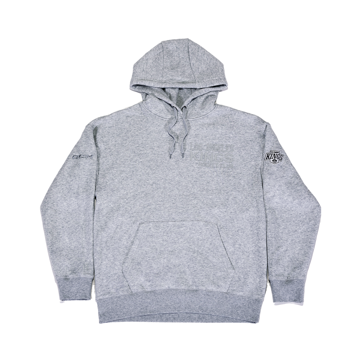 Kings Los Angeles Hockey Club Grey Pullover Fleece Hoodie