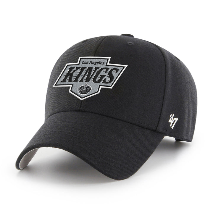 LA Kings '47 Primary Logo Black MVP Adjustable Hat