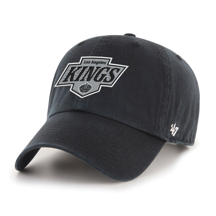 LA Kings '47 Primary Logo Black Clean Up Adjustable Hat